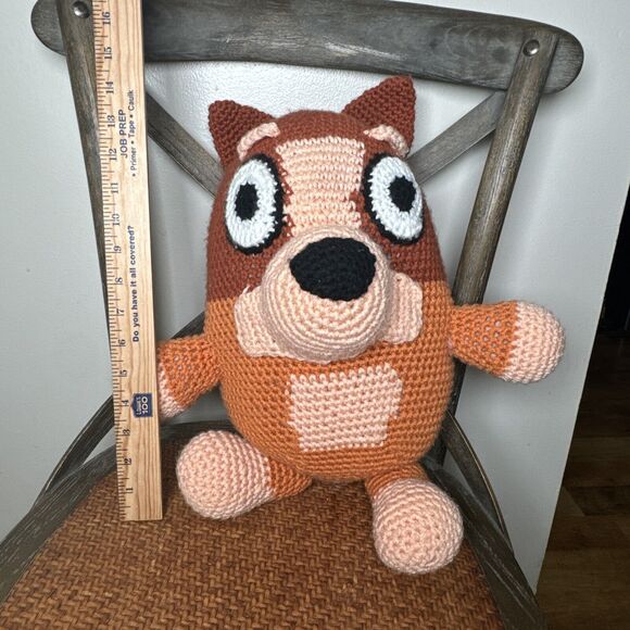 Handcrafted‎ Crocheted Bingo Character Stuffed Toy Plush From Bluey - Picture 9 of 14